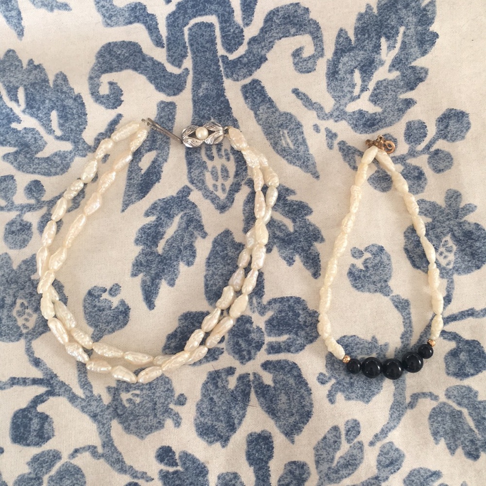 Antique mother of Pearl bracelet set!